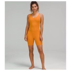 Lululemon Align Onesie size 6 in Autumn Orange